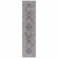 SAFAVIEH Sierra Collection SRA414A Ivory / Grey Rug 2' 3 x 9'