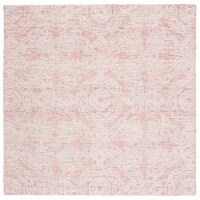 SAFAVIEH Metro MET997U Handmade Dark Pink / Ivory Rug 4' square