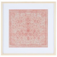 Safavieh WLA1006A 25 in. Alsephina Framed Textile Wall Art, Pink