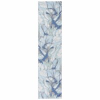 SAFAVIEH Skyler Collection SKY512N Light Blue / Grey Rug 2' 2  x 9'