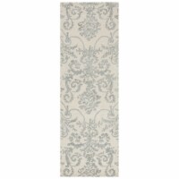 SAFAVIEH Bella BEL917A Handmade Ivory / Grey Rug 2' 3 x 8'