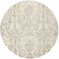 SAFAVIEH Bella BEL917A Handmade Ivory / Grey Rug 3' round