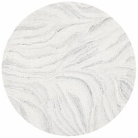 SAFAVIEH Metro MET505G Handmade Ivory / Silver Rug 4' round