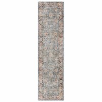 Safavieh SVD112M Silverado Blue / Rust butternut beige 2' x 8' runner