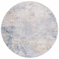 Safavieh PAM350A Palma Beige / Blue silver / grey 6'-7 x 6'-7 round