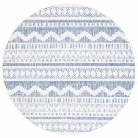 Safavieh ALM716M Alamo Blue / Ivory beige / grey 6'-7 x 6'-7 round