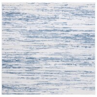 Safavieh ALM742M Alamo Blue / Ivory grey / light grey 6'-7 x 6'-7 square