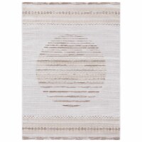 Safavieh ALM775T Alamo Ivory / Brown grey / charcoal 6'-7 x 6'-7 round