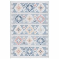 Safavieh SAR114J Sarasota Light Blue / Grey black / multi 6'-7 x 6'-7 round