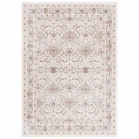Safavieh HAR107A-4 4 x 6 ft. Harlow Transitional Power Loomed Rectangle Rug, Ivory Grey & Rus