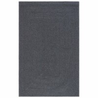 SAFAVIEH BRA201Z Braided Black grey / dark grey 2'-3 x 6' runner