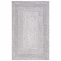 SAFAVIEH BRA220F Braided Grey ivory / grey 2'-3 x 6' runner