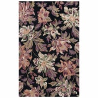Safavieh BLM467Z Blossom Black / Plum navy 2'-3 x 8' runner