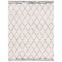 Safavieh MEL102A Melody Ivory / Black assorted 6'-7 x 6'-7 round