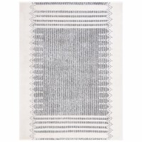 Safavieh MEL106A Melody Ivory / Black ivory / light grey 4' x 6' rectangle