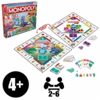 Hasbro Gaming Monopoly Junior 2 Games in 1 Board Game Perspective: Main