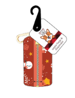 FAF Christmas Holiday Snowman Print Waste Bag Pouch Perspective: Main
