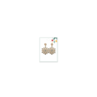 Acrylic Epoxy Snowflake Earings Perspective: Main
