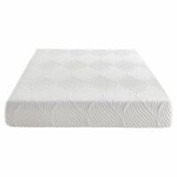 Pemberly Row 10  Modern Fabric Full Gel Memory Mattress in White