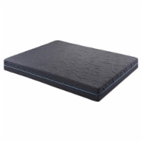 Pemberly Row 8  Fabric Queen Gel Memory Hybrid Mattress in Gray