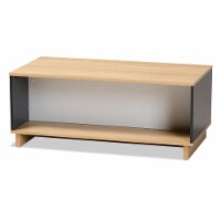 Bowery Hill Brown and Grey Finished Wood Storage Coffee Table