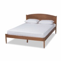 Bowery Hill King Size Ash Brown Finished Wood Platform Bed