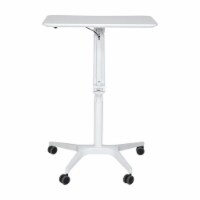 Pemberly Row 28  Height Adjustable Stand Up Laptop Table in White