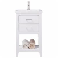 Maklaine 20  Single Sink Vanity in White