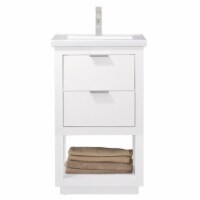 Maklaine 20  Single Sink Vanity in White