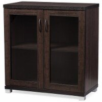Pemberly Row Curio Cabinet in Dark Brown