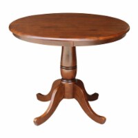 Pemberly Row 36  Round Top Dining Table in Brown