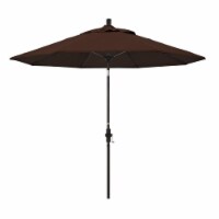 Pemberly Row Skye 9' Bronze Patio Umbrella in Sunbrella 2A Bay Brown