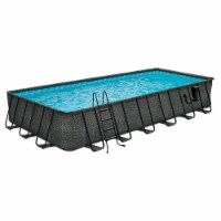 Funsicle 24'x12'x52 Oasis Rectangle Outdoor Above Ground Funsicle 24'x12'x52 Oasis Rectangle Outdoor Above Ground