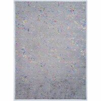 MDA Home Chryso Gray/Multicolor Contemporary Polyester Area Rug - 5' x 7'