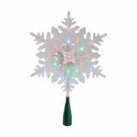 Kurt Adler 15 Lighted Three Dimensional Star Christmas Tree Topper - Multi Colored Lights