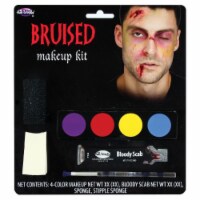 Fun World 5 Piece Halloween Bruise Makeup Kit with 4 Colors and a Bloody Scab