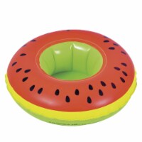 Pool Central 34808597 9 in. Inflatable Watermelon Slice Swimming Pool Beverage Drink Holder