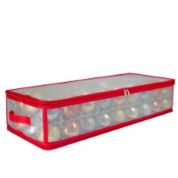 Northlight 29 Transparent Zip Up Christmas Storage Box- Holds 80 Ornaments