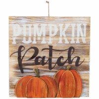Northlight 12  Pumpkin Patch Fall Harvest Wooden Wall Sign
