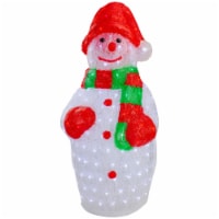 Northlight 34 Lighted Commercial Grade Acrylic Snowman Christmas Display Decoration