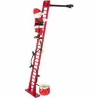 Mr. Christmas Mr. Christmas Animated Plush Super Climbing Snowman on Ladder, 40
