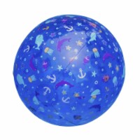 Swim Central 34806635 18 in. Sea Life & Anchor Beach Ball, Blue