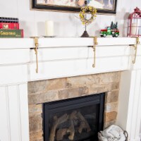Northlight Set of 3 Gold Mantle Hangers for Garland and Stockings - 6.5