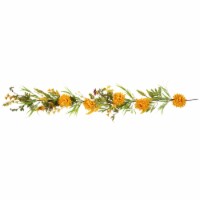 Northlight 5' x 10 Orange Peony Artificial Fall Harvest Garland, Unlit
