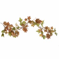 Northlight 5' x 8 Maple Leaves and Berries Artificial Fall Harvest Garland, Unlit
