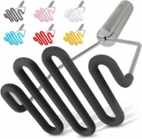 Zulay Kitchen Potato Masher with Premium Silicone-Coated Stainless-Steel Design - Black