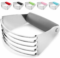 Zulay Kitchen Dough Blender and Pastry Cutter - Gray