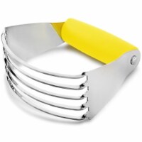 Zulay Kitchen Dough Blender and Pastry Cutter - Yellow
