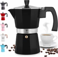 Zulay Kitchen Classic Stovetop Italian Style Espresso Maker 2020 Model - Black