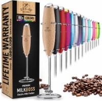 Zulay Powerful Milk Frother Handheld Foam Maker for Lattes - Red Blend, 1 -  Kroger